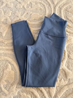 ALO Yoga Women's 7/8 Airbrush High-Waist Leggings in Bluestone NWOT